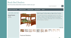 Desktop Screenshot of bunkbeddealers.com