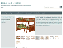 Tablet Screenshot of bunkbeddealers.com